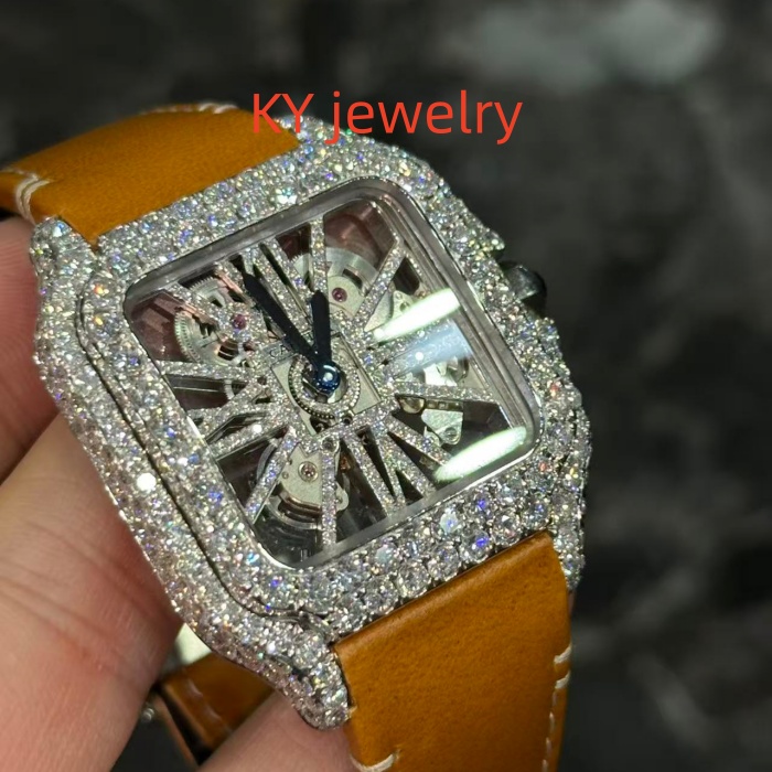 VVS Lab D color Cartier Santos WSHA0015