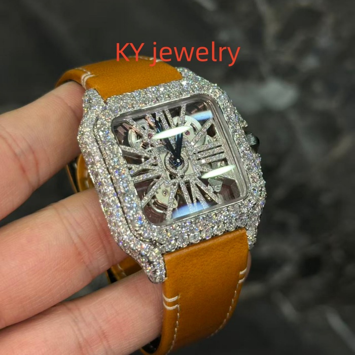 VVS Lab D color Cartier Santos WSHA0015
