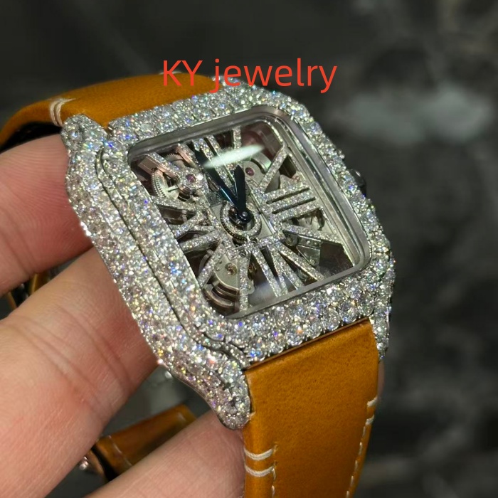 VVS Lab D color Cartier Santos WSHA0015