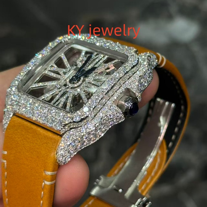 VVS Lab D color Cartier Santos WSHA0015