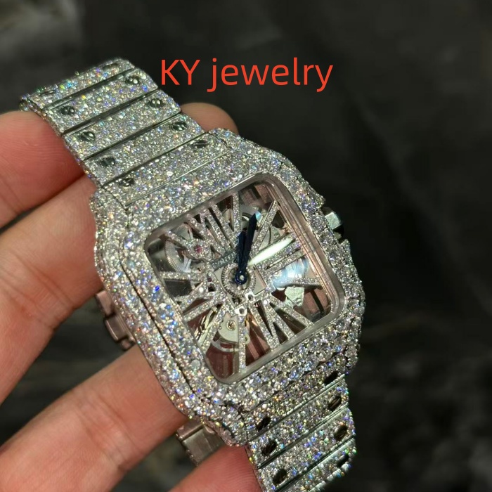 VVS Lab D color Cartier Santos WSHA0015x8