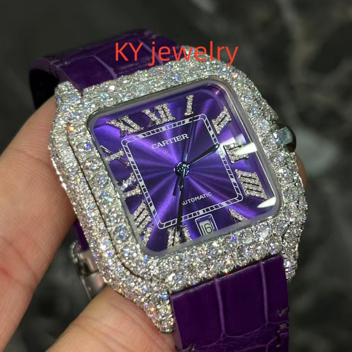 VVS Lab D color Cartier Santos WSSA0009