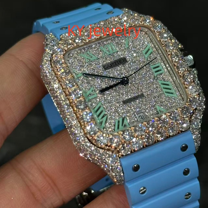 VVS Lab D color Cartier Santos WSSA0009