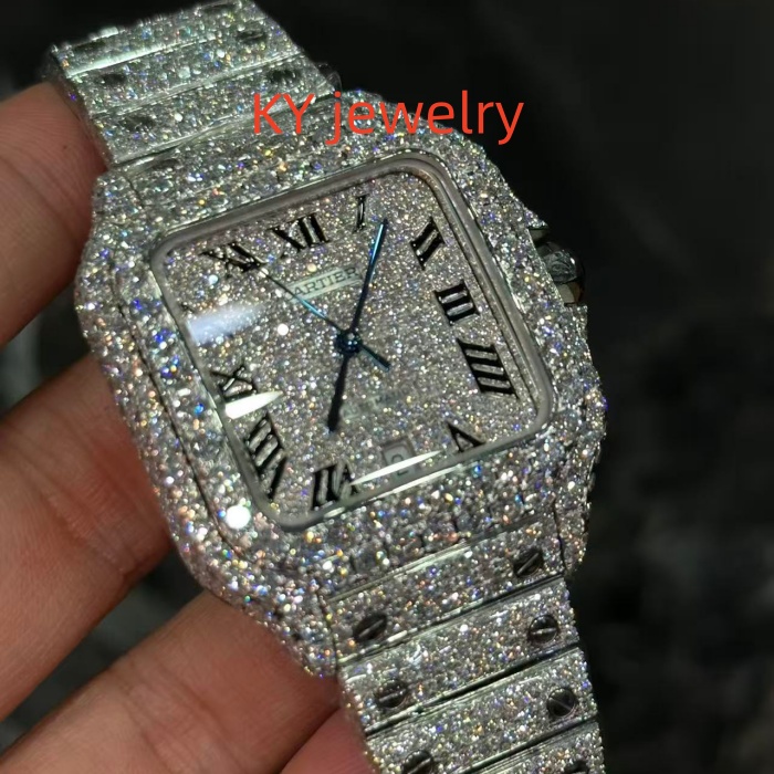 VVS Lab D color Cartier Santos WSSA0009