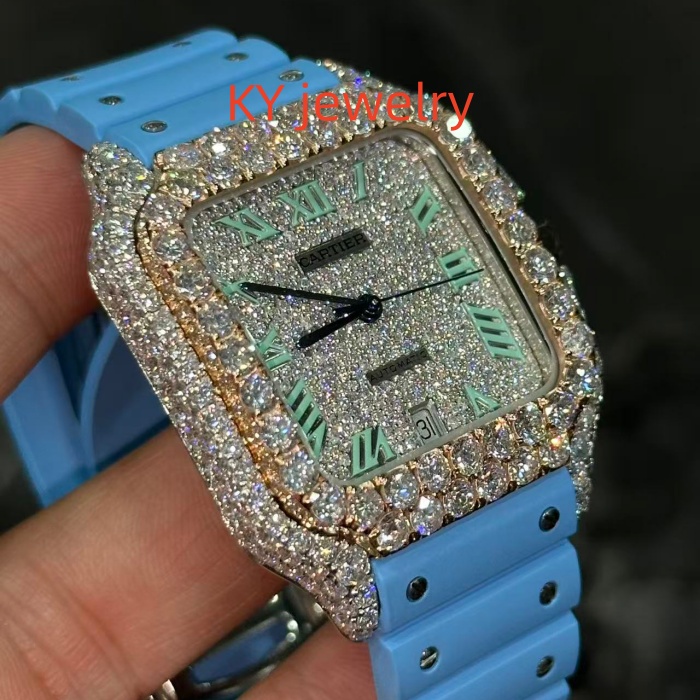 VVS Lab D color Cartier Santos WSSA0009