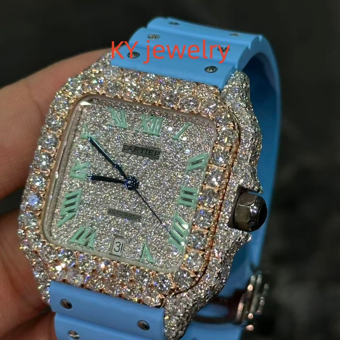 VVS Lab D color Cartier Santos WSSA0009