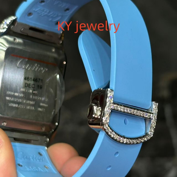 VVS Lab D color Cartier Santos WSSA0009