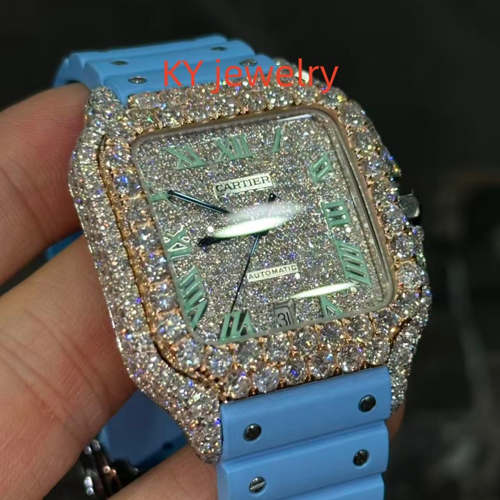 VVS Lab D color Cartier Santos WSSA0009
