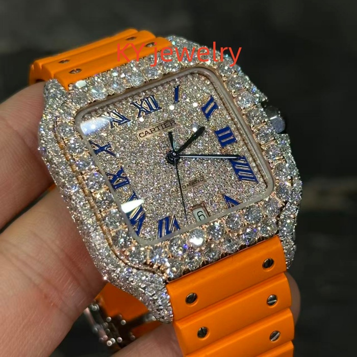 VVS Lab D color Cartier Santos WSSA0009