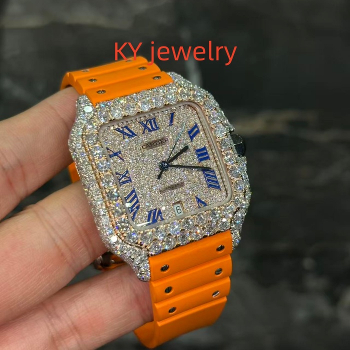 VVS Lab D color Cartier Santos WSSA0009