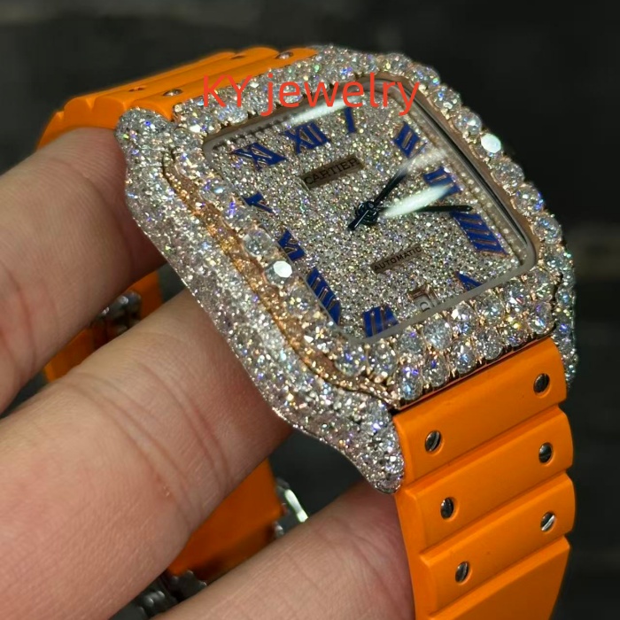 VVS Lab D color Cartier Santos WSSA0009