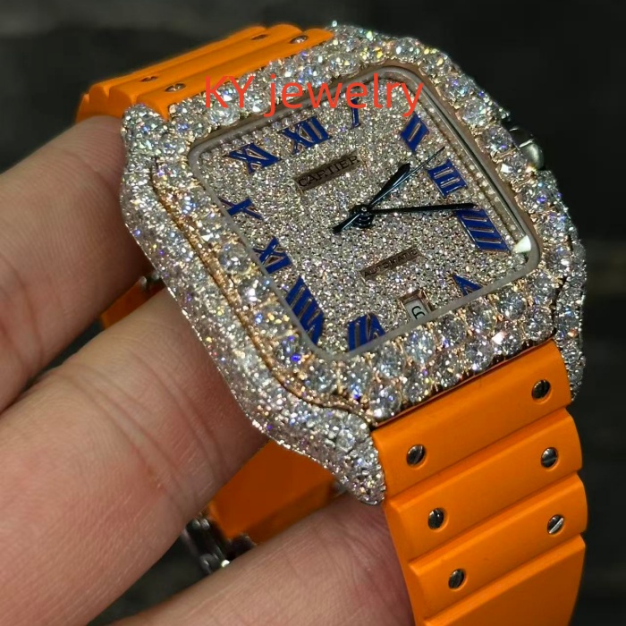 VVS Lab D color Cartier Santos WSSA0009