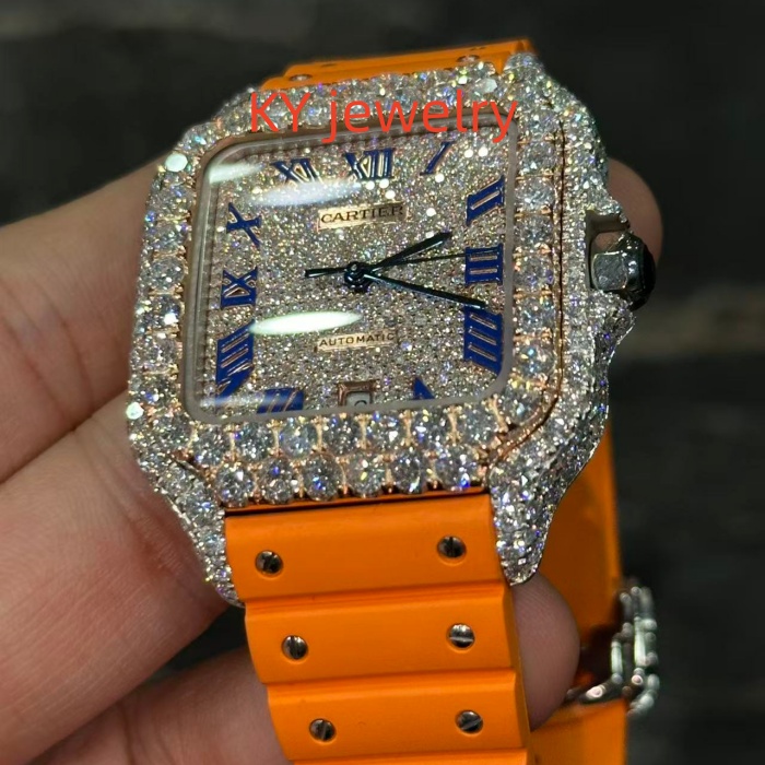 VVS Lab D color Cartier Santos WSSA0009