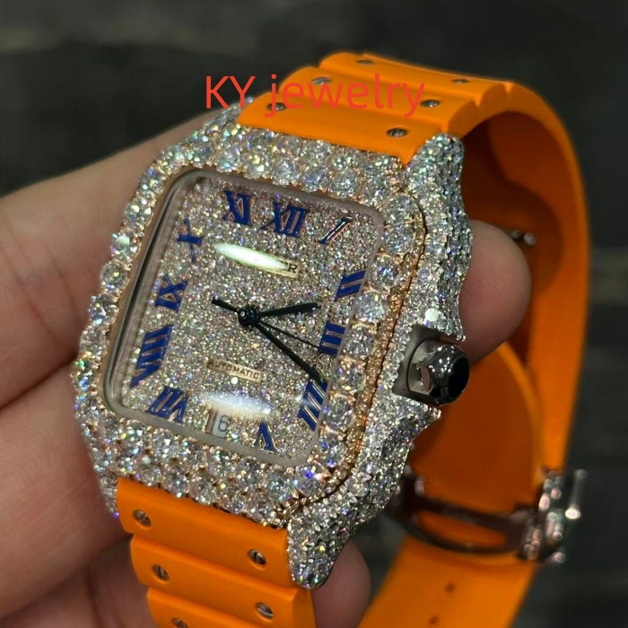 VVS Lab D color Cartier Santos WSSA0009