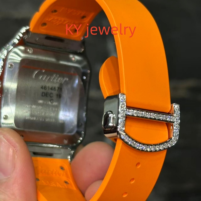 VVS Lab D color Cartier Santos WSSA0009