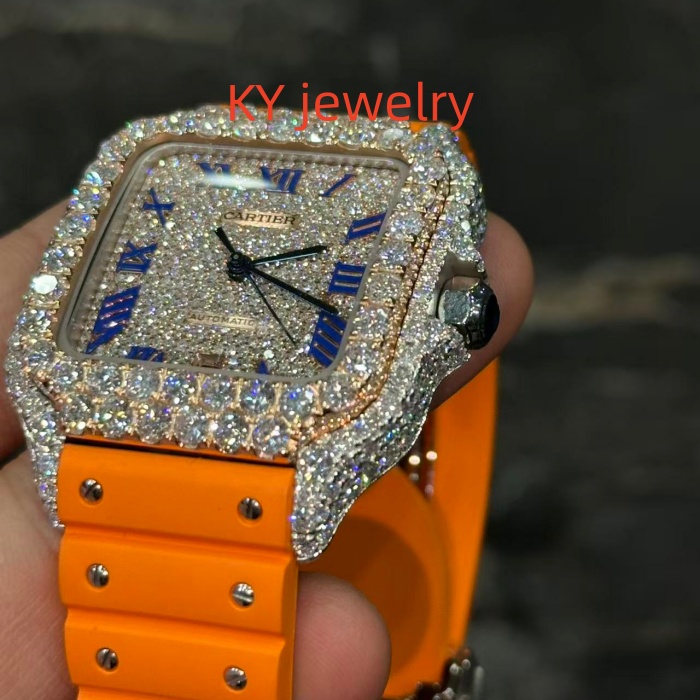 VVS Lab D color Cartier Santos WSSA0009