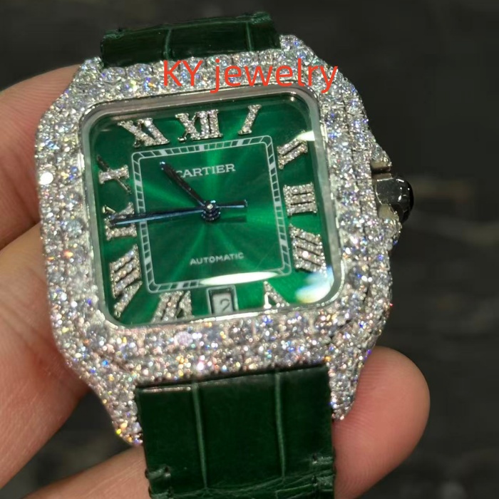 VVS Lab D color Cartier Santos WSSA0009