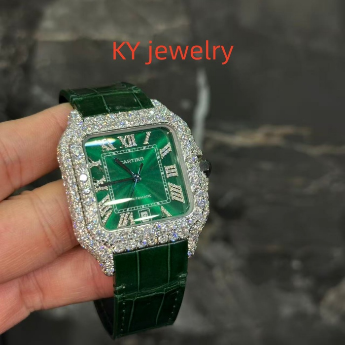 VVS Lab D color Cartier Santos WSSA0009