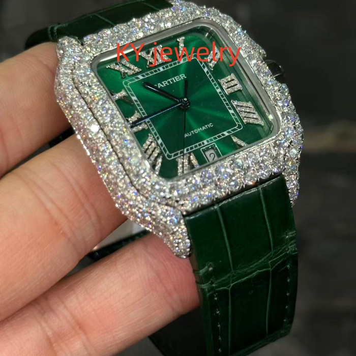 VVS Lab D color Cartier Santos WSSA0009