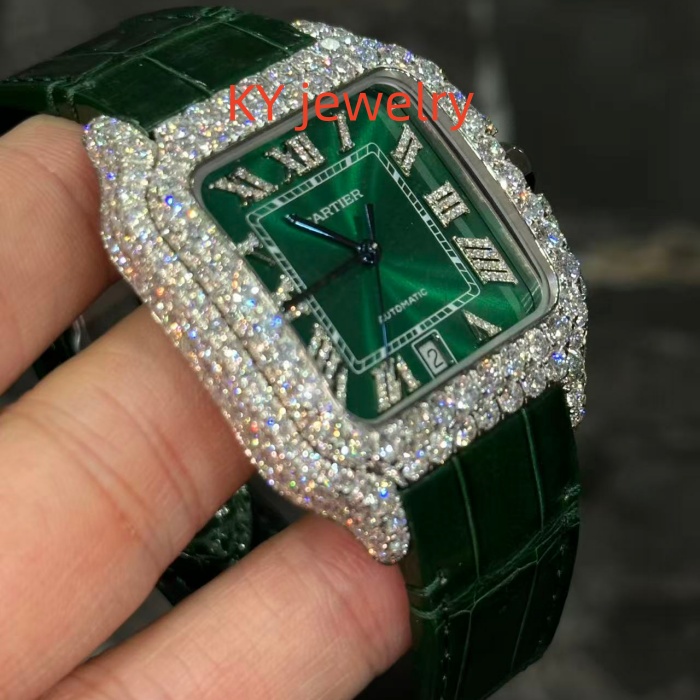 VVS Lab D color Cartier Santos WSSA0009