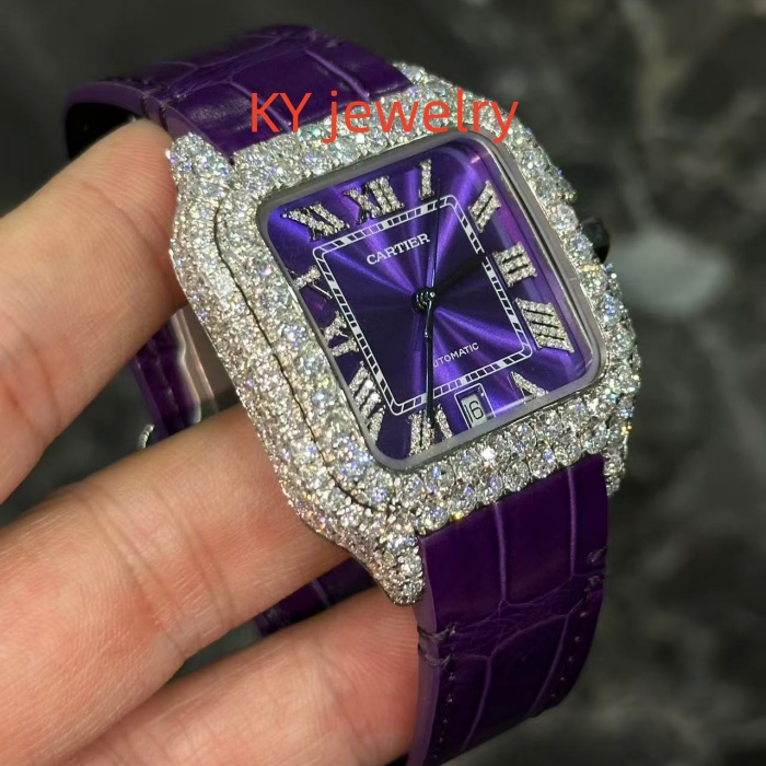 VVS Lab D color Cartier Santos WSSA0009