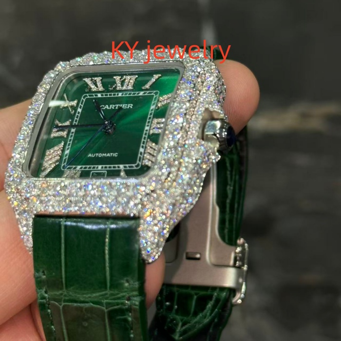 VVS Lab D color Cartier Santos WSSA0009