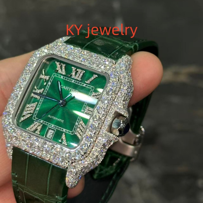VVS Lab D color Cartier Santos WSSA0009