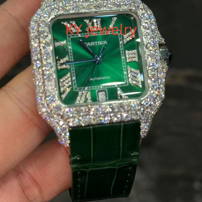 VVS Lab D color Cartier Santos WSSA0009