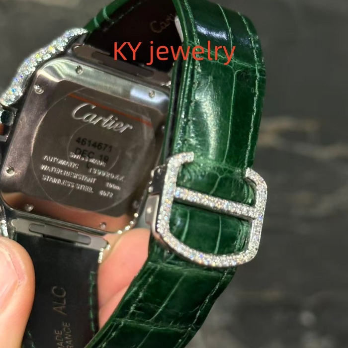 VVS Lab D color Cartier Santos WSSA0009