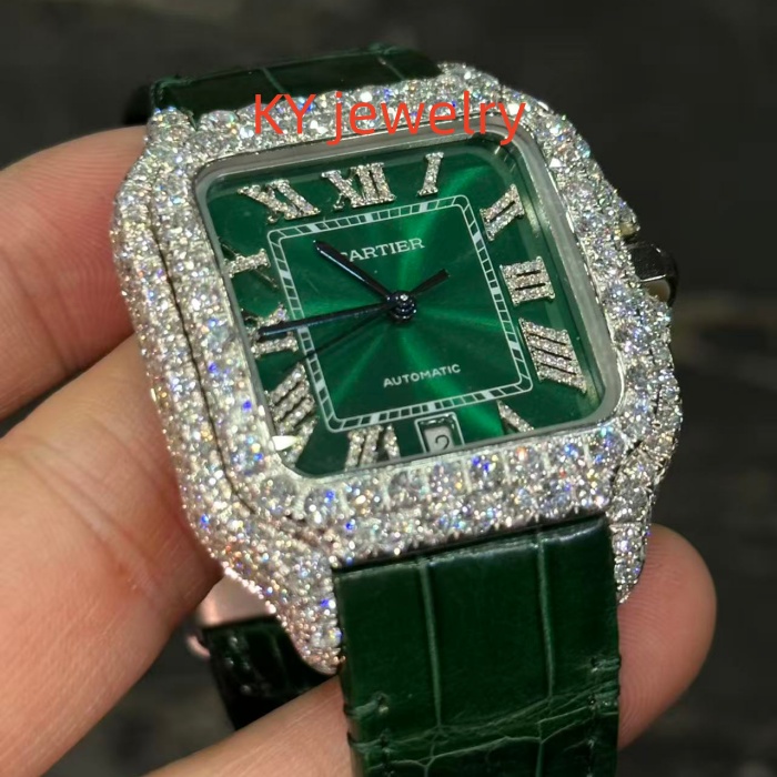 VVS Lab D color Cartier Santos WSSA0009