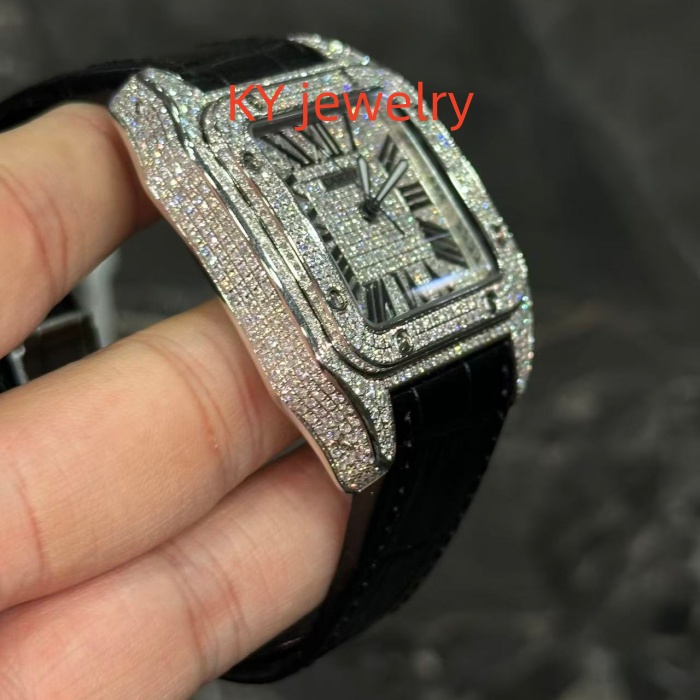 VVS Lab D color Cartier Santos WSSA0009