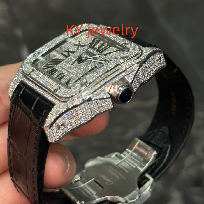 VVS Lab D color Cartier Santos WSSA0009