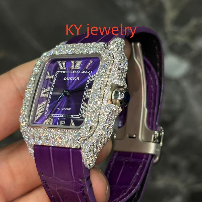 VVS Lab D color Cartier Santos WSSA0009