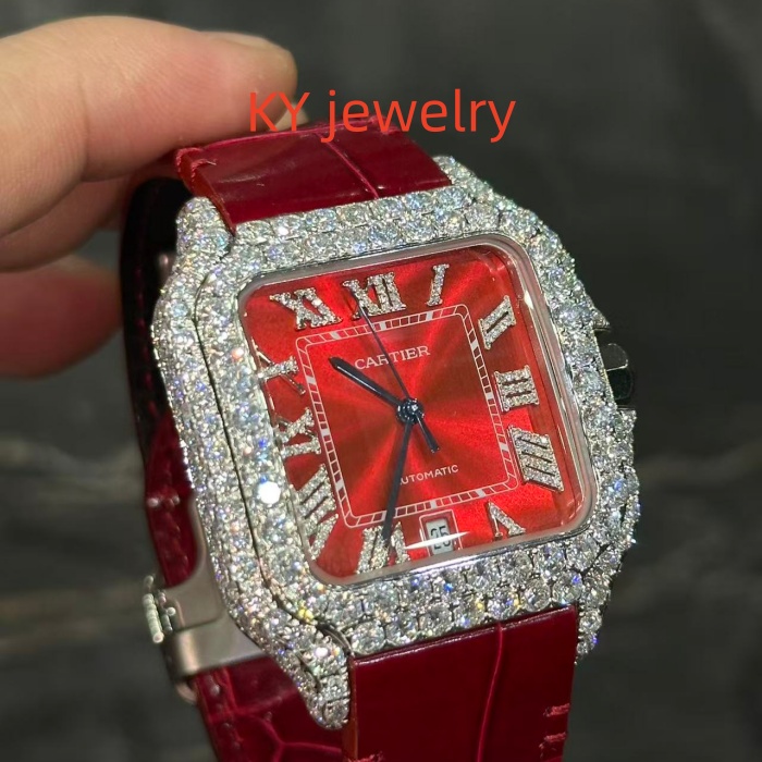 VVS Lab D color Cartier Santos WSSA0009
