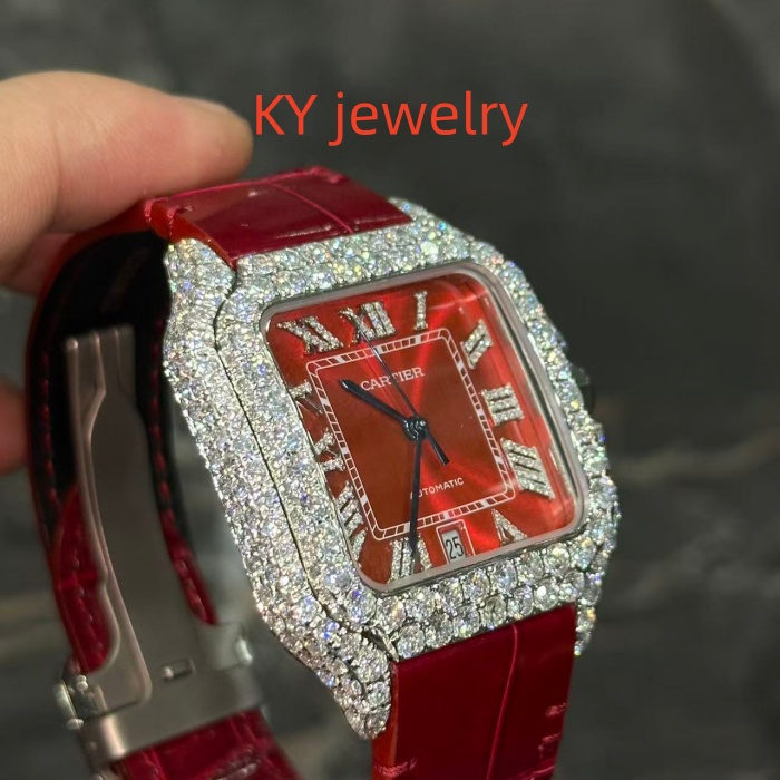VVS Lab D color Cartier Santos WSSA0009