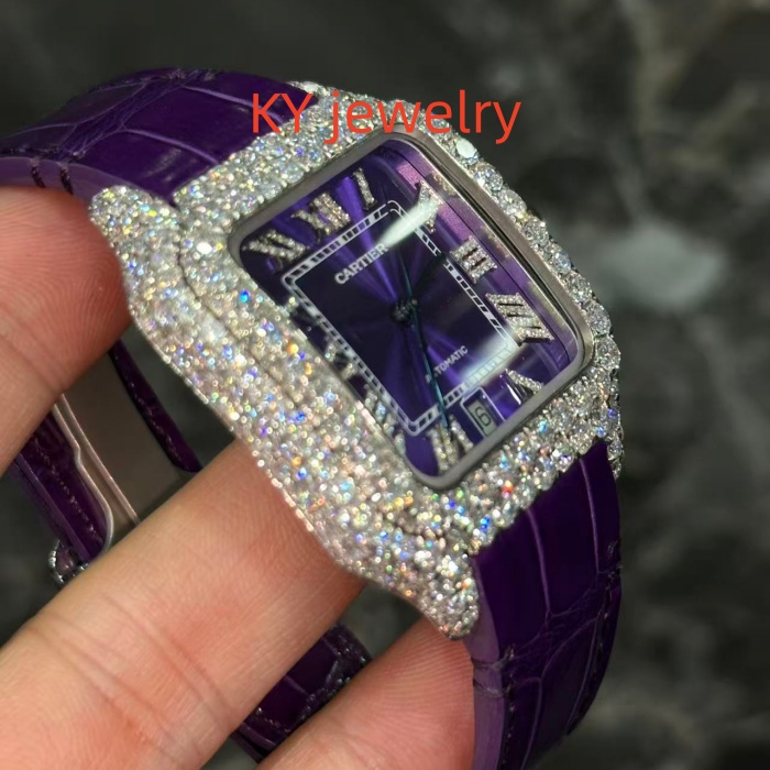 VVS Lab D color Cartier Santos WSSA0009