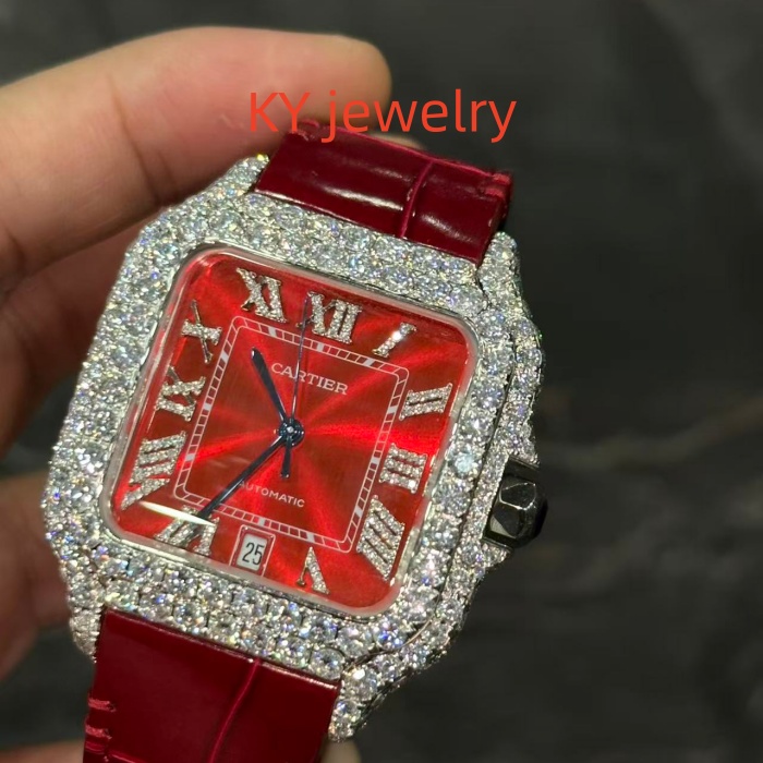 VVS Lab D color Cartier Santos WSSA0009