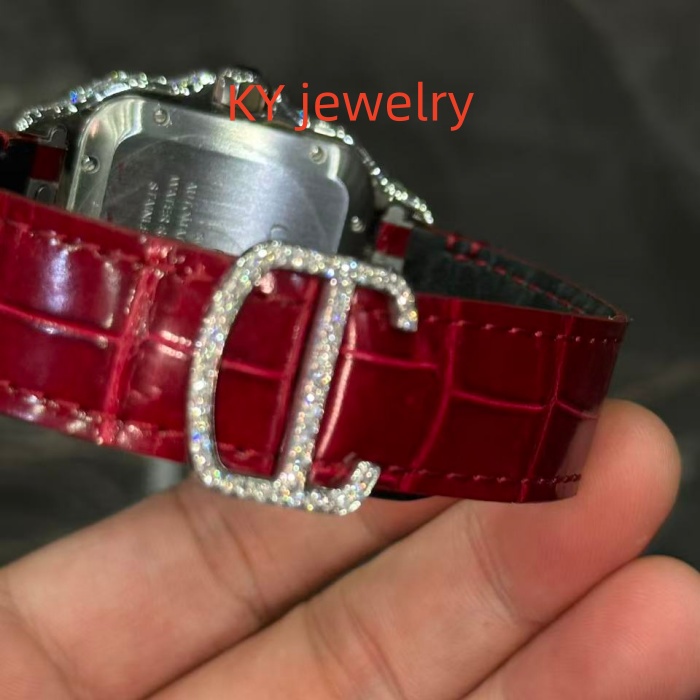 VVS Lab D color Cartier Santos WSSA0009