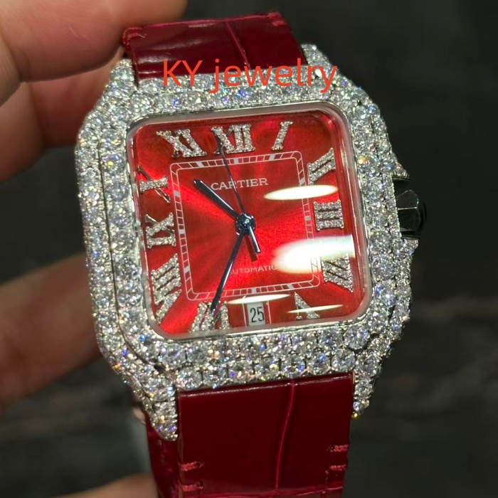 VVS Lab D color Cartier Santos WSSA0009