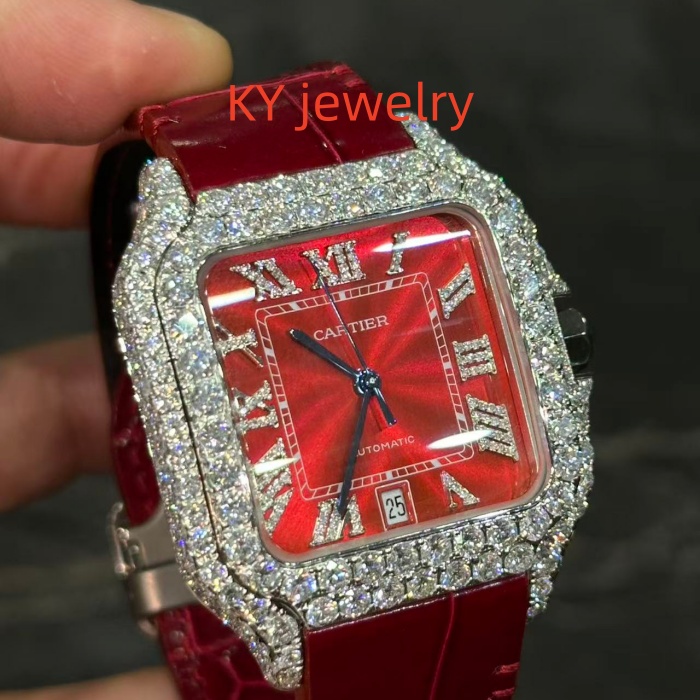 VVS Lab D color Cartier Santos WSSA0009