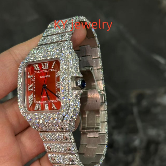 VVS Lab D color Cartier Santos WSSA0009