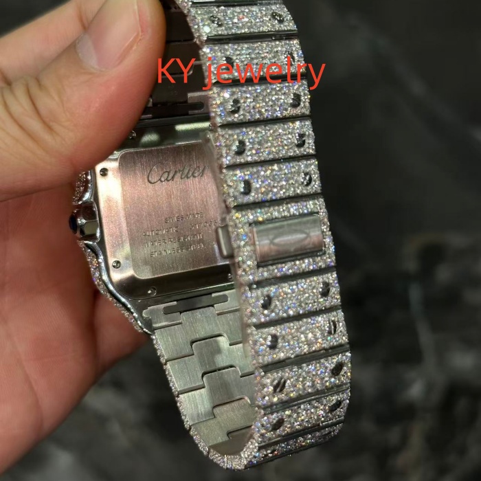 VVS Lab D color Cartier Santos WSSA0009