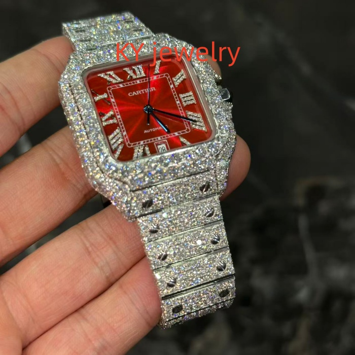 VVS Lab D color Cartier Santos WSSA0009