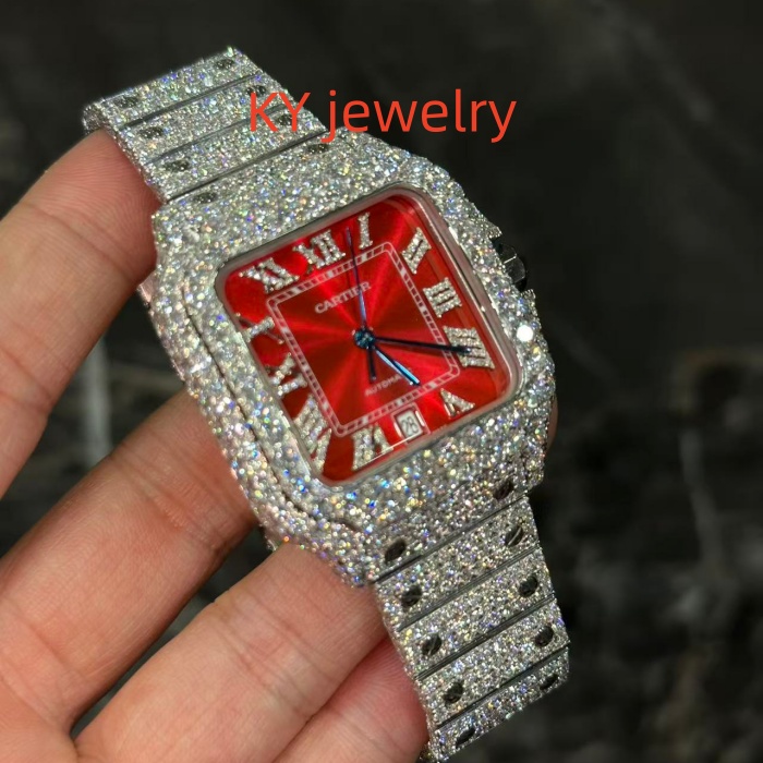 VVS Lab D color Cartier Santos WSSA0009