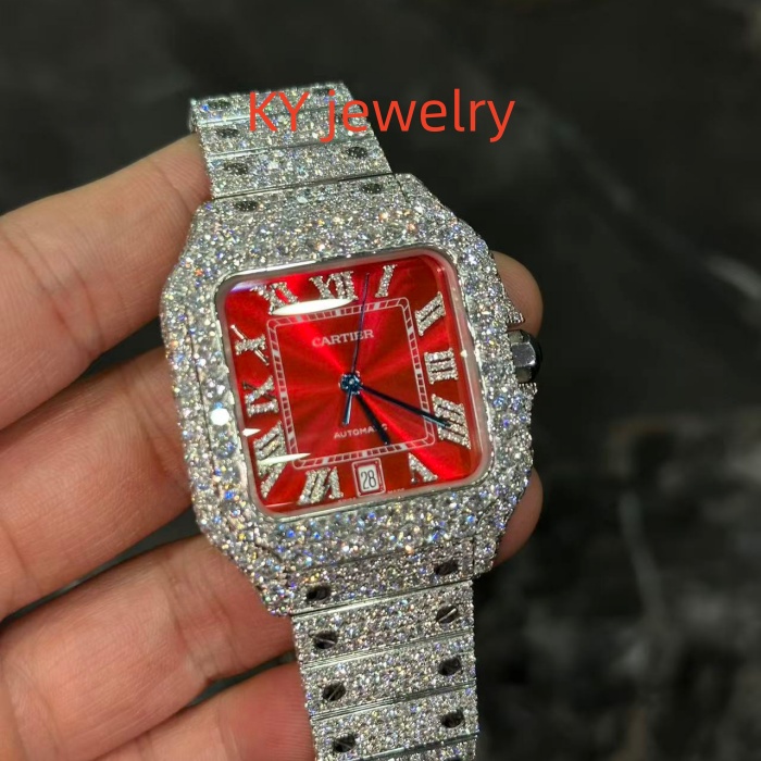 VVS Lab D color Cartier Santos WSSA0009