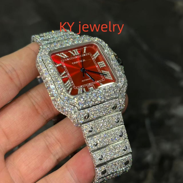 VVS Lab D color Cartier Santos WSSA0009