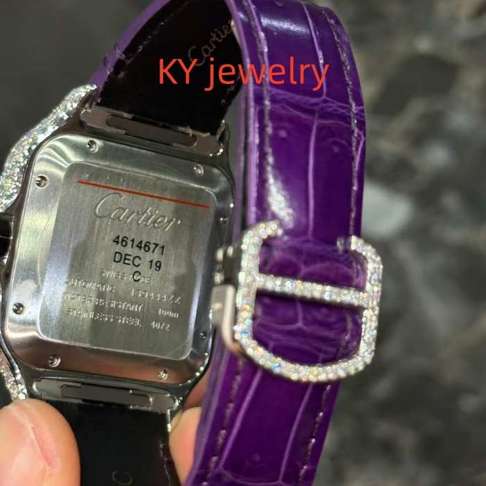 VVS Lab D color Cartier Santos WSSA0009