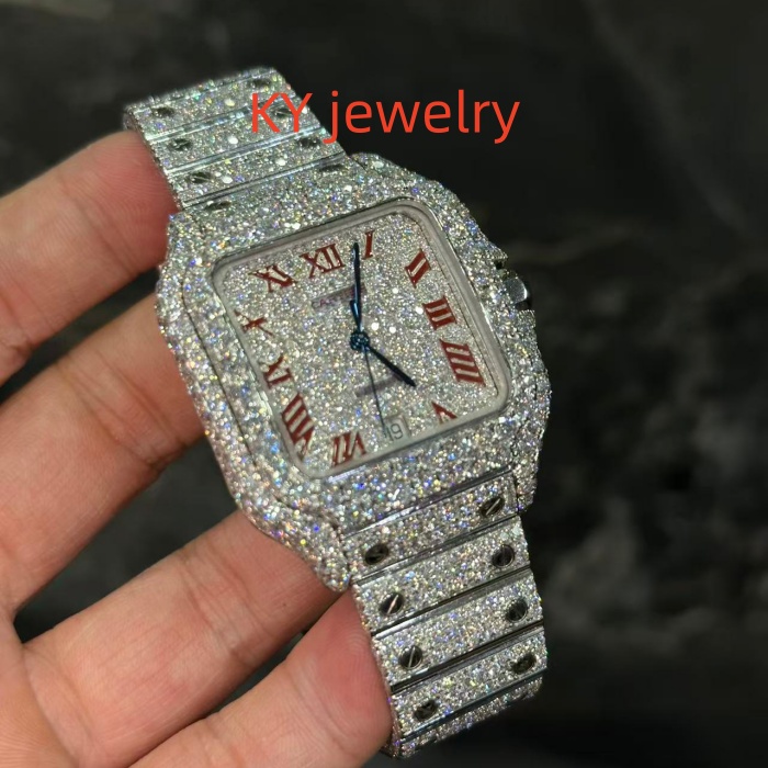 VVS Lab D color Cartier Santos WSSA0009