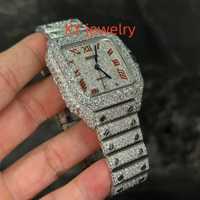 VVS Lab D color Cartier Santos WSSA0009