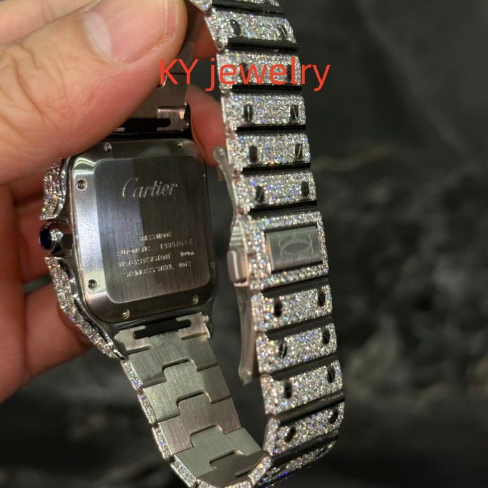 VVS Lab D color Cartier Santos WSSA0009